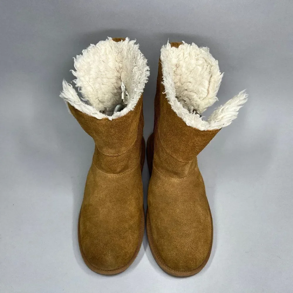 Koolaburra By UGG Girl's‎ Short Chestnut Suede Winter Boots